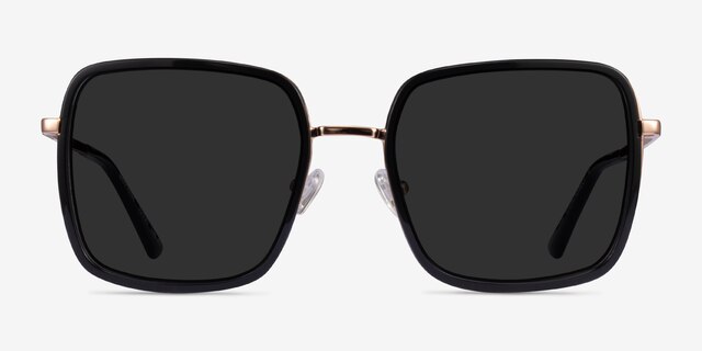 Graphene Black Gold AcétateSoleil de Lunette de vue d'EyeBuyDirect, Vue de Face