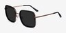 Graphene Black Gold AcétateSoleil de Lunette de vue d'EyeBuyDirect, Vue d'Angle