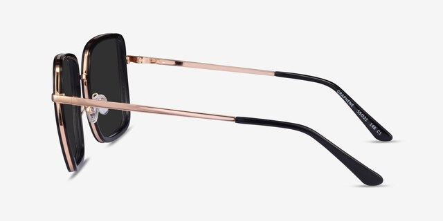 Graphene Black Gold AcétateSoleil de Lunette de vue d'EyeBuyDirect, Vue de Côté