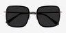 Graphene Black Gold AcétateSoleil de Lunette de vue d'EyeBuyDirect, Vue Rapprochée