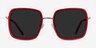 Graphene Red Gold AcetateSunglass Frames from EyeBuyDirect, Front View
