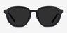 Electro Matte Black AcetateSunglass Frames from EyeBuyDirect, Front View