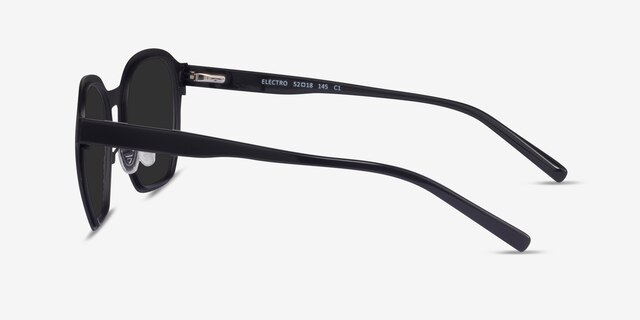 Electro Matte Black AcetateSunglass Frames from EyeBuyDirect, Side View