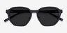 Electro Matte Black AcetateSunglass Frames from EyeBuyDirect, Closed View