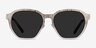 Electro Matte Silver AcetateSunglass Frames from EyeBuyDirect, Front View