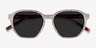 Electro Matte Silver AcetateSunglass Frames from EyeBuyDirect, Closed View