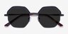 Futurist Matte Black AcetateSunglass Frames from EyeBuyDirect, Closed View
