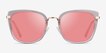 Cadence Clear Nude AcetateSunglass Frames from EyeBuyDirect, Front View