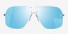Chroma Clear Blue AcetateSunglass Frames from EyeBuyDirect, Front View