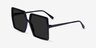 Prix Black AcetateSunglass Frames from EyeBuyDirect, Angle View