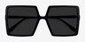 Prix Black AcetateSunglass Frames from EyeBuyDirect, Closed View