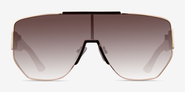 Portal Gold AcetateSunglass Frames from EyeBuyDirect, Front View