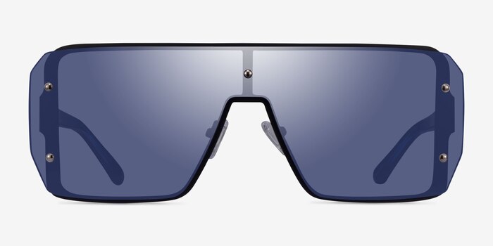 Bot Black Blue Acetate Sunglass Frames from EyeBuyDirect