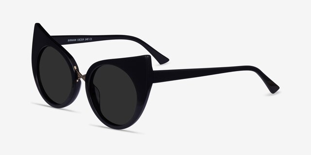 Birman Black Gold AcetateSunglass Frames from EyeBuyDirect, Angle View
