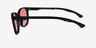 Tenacity Solid Black MetalSunglass Frames from EyeBuyDirect, Side View