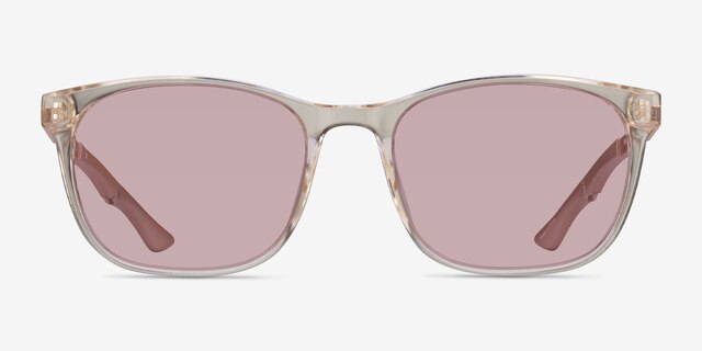 Tenacity Crystal Nude MetalSunglass Frames from EyeBuyDirect, Front View