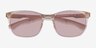 Tenacity Crystal Nude MetalSunglass Frames from EyeBuyDirect, Closed View