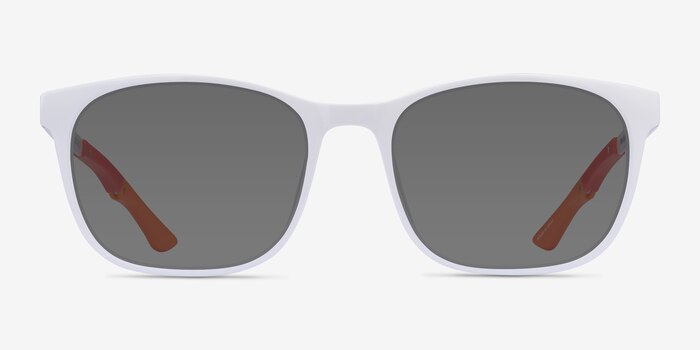 Tenacity Solid White Metal Sunglass Frames from EyeBuyDirect
