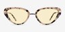 Genevieve Milky Cream Tortoise AcetateSunglass Frames from EyeBuyDirect, Front View