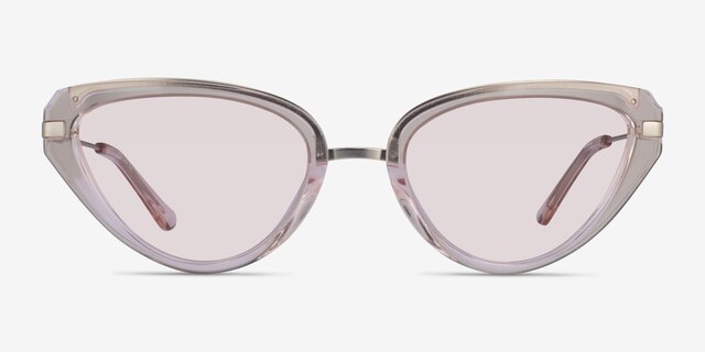 Genevieve Crystal Nude AcetateSunglass Frames from EyeBuyDirect, Front View