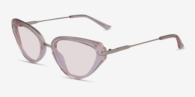 Genevieve Crystal Nude AcetateSunglass Frames from EyeBuyDirect, Angle View