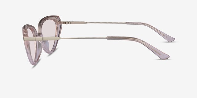 Genevieve Crystal Nude AcetateSunglass Frames from EyeBuyDirect, Side View