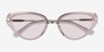 Genevieve Crystal Nude AcetateSunglass Frames from EyeBuyDirect, Closed View