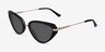 Genevieve Black AcetateSunglass Frames from EyeBuyDirect, Angle View