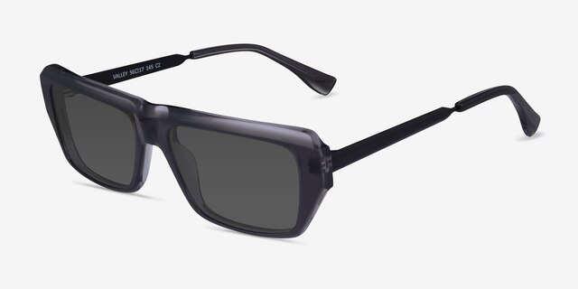 Valley Gray AcetateSunglass Frames from EyeBuyDirect, Angle View