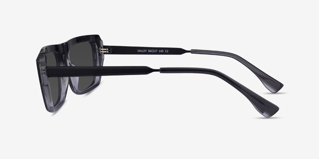 Valley Gray AcetateSunglass Frames from EyeBuyDirect, Side View