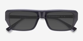 Valley Gris Acétate Soleil de Lunette de vue d'EyeBuyDirect, Vue Rapprochée