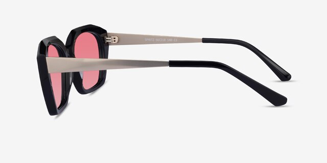Spritz Black AcetateSunglass Frames from EyeBuyDirect, Side View