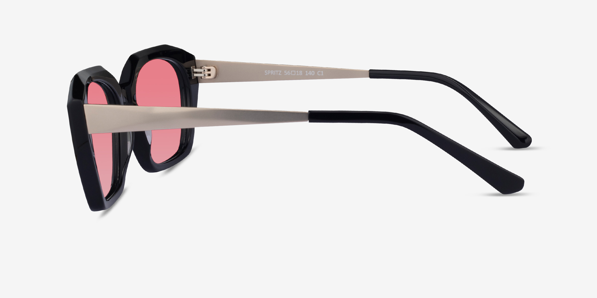 Spritz Geometric Black Frame Prescription Sunglasses Eyebuydirect