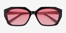 Spritz Black AcetateSunglass Frames from EyeBuyDirect, Closed View
