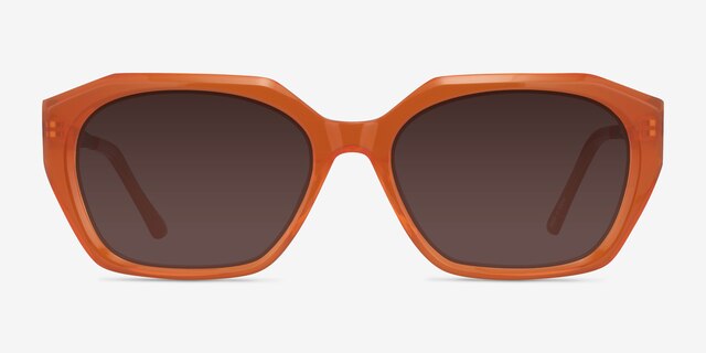 Spritz Orange AcétateSoleil de Lunette de vue d'EyeBuyDirect, Vue de Face