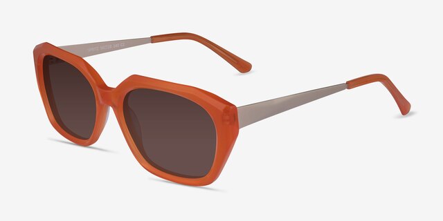 Spritz Orange AcétateSoleil de Lunette de vue d'EyeBuyDirect, Vue d'Angle