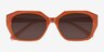 Spritz Orange AcétateSoleil de Lunette de vue d'EyeBuyDirect, Vue Rapprochée
