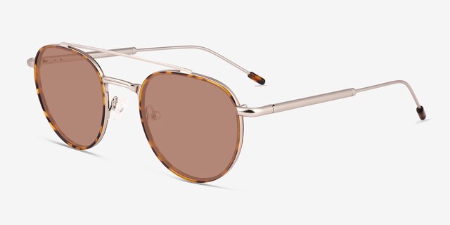 Ned Tortoise AcetateSunglass Frames from EyeBuyDirect, Angle View