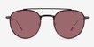 Ned Solid Black AcetateSunglass Frames from EyeBuyDirect, Front View