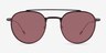 Ned Solid Black AcetateSunglass Frames from EyeBuyDirect, Front View