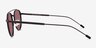Ned Solid Black AcetateSunglass Frames from EyeBuyDirect, Side View