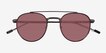 Ned Solid Black AcetateSunglass Frames from EyeBuyDirect, Closed View