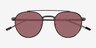 Ned Solid Black AcetateSunglass Frames from EyeBuyDirect, Closed View