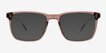 Climb Crystal Brown AcetateSunglass Frames from EyeBuyDirect, Front View