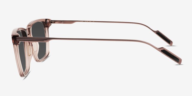 Climb Crystal Brown AcetateSunglass Frames from EyeBuyDirect, Side View