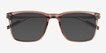 Climb Crystal Brown AcetateSunglass Frames from EyeBuyDirect, Closed View