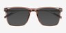 Climb Crystal Brown AcetateSunglass Frames from EyeBuyDirect, Closed View