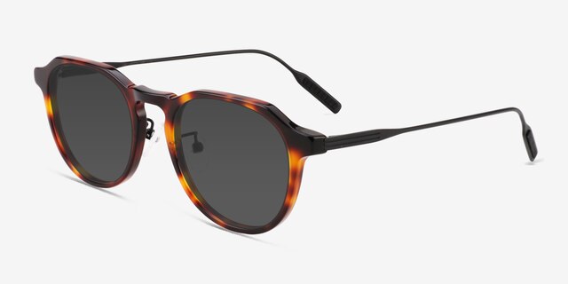 Aim Tortoise AcetateSunglass Frames from EyeBuyDirect, Angle View
