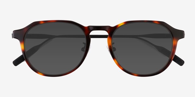 Aim Tortoise AcetateSunglass Frames from EyeBuyDirect, Closed View