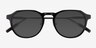 Aim Black AcetateSunglass Frames from EyeBuyDirect, Closed View